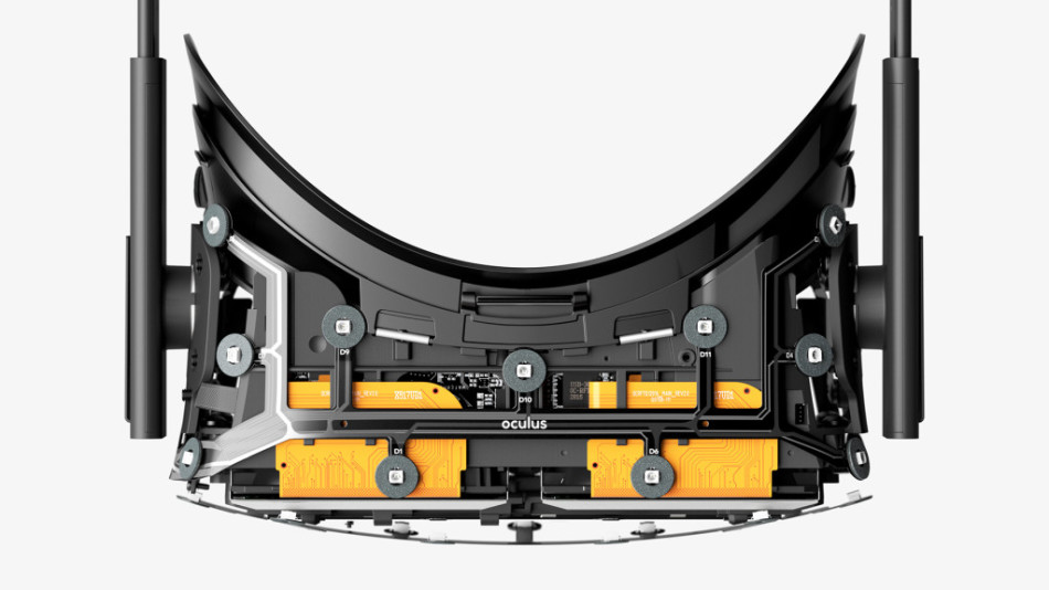 窥镜 虚拟现实头戴装置Oculus Rift，最早将会在2016年发售 照片由Oculus Rift提供