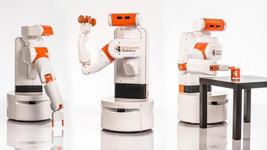 Unbounded Robotics设计的UBR-1机器人运行Linux和ROS，它拥有一个七自由度的手臂，手掌可处理协同工作。UBR-1可自由移动，能在制造车间中灵活移动同时避免撞到障碍物。